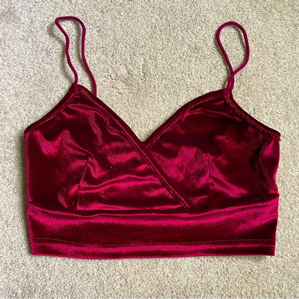 SHEIN Velvet Cropped Tank